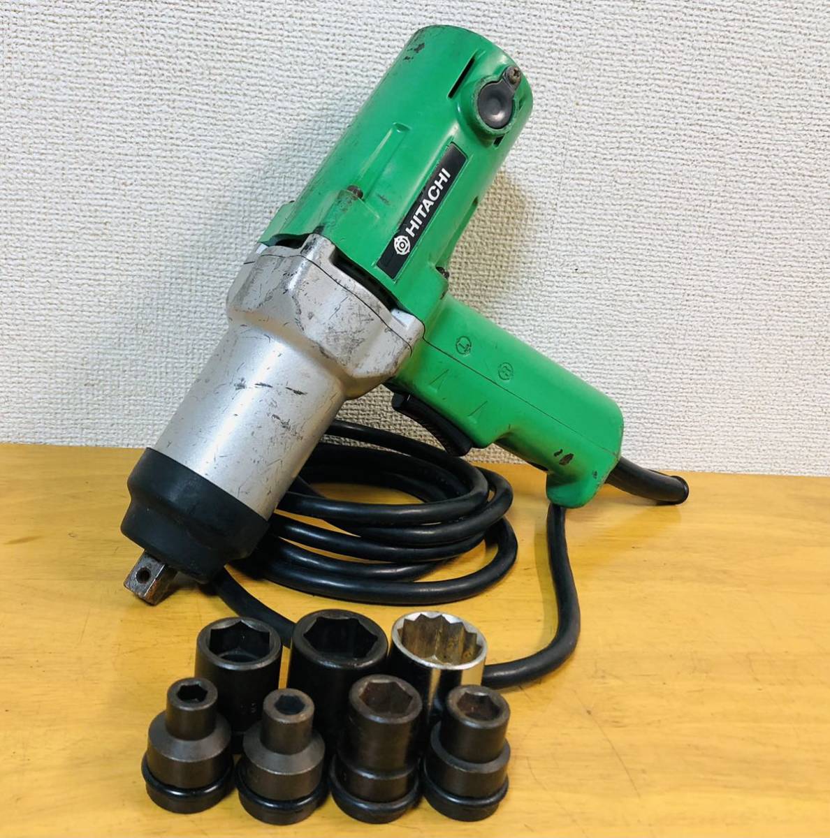 HITACHI 日立工機 14mm インパクトレンチ WH14 100V 50/60Hz 360W 動作確認済み_画像8