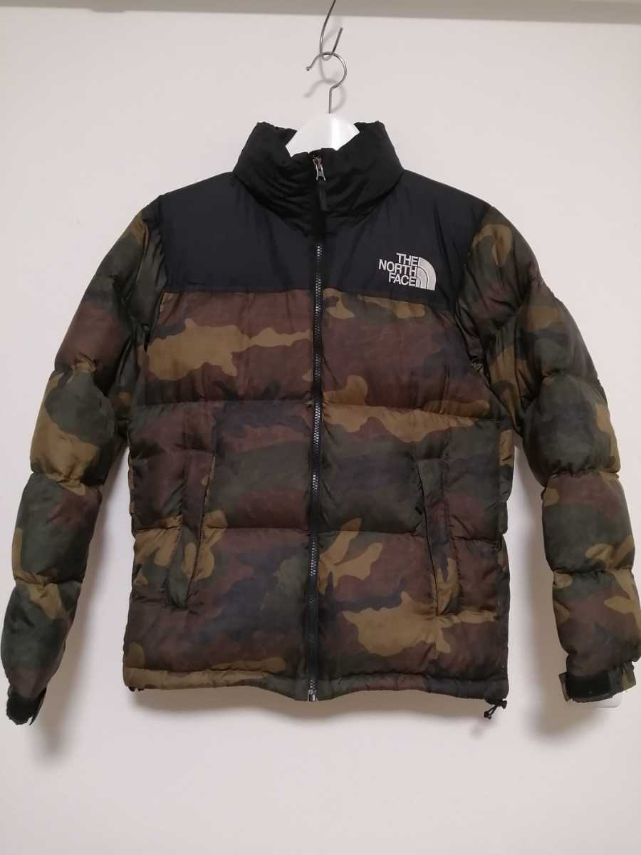 美品 THE NORTH FACE NOVELTY Nuptse JKT ND91842 S WD ウッドランド