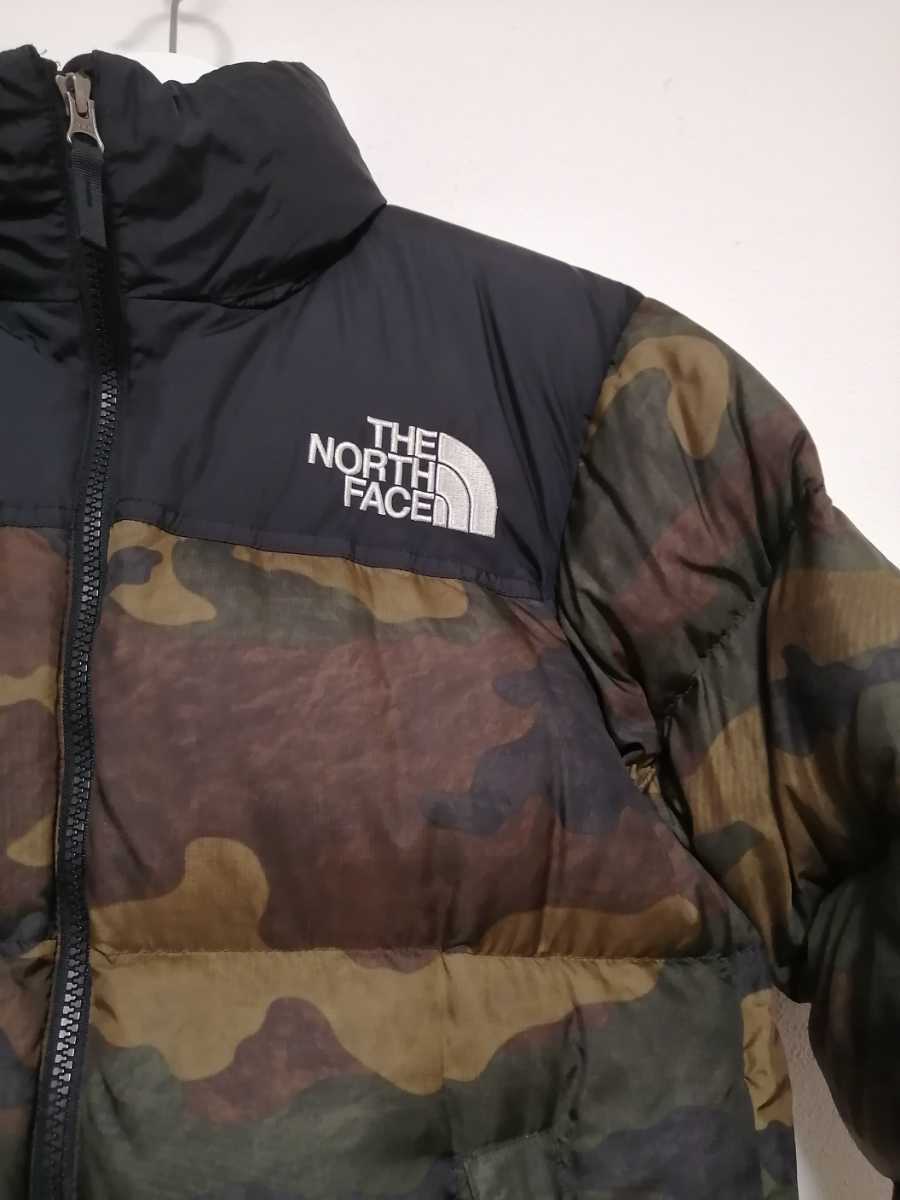 美品　THE NORTH FACE NOVELTY Nuptse JKT ND91842 S WD ウッドランドカモ ノースフェイス ノベルティ  ヌプシ ダウンジャケット 迷彩