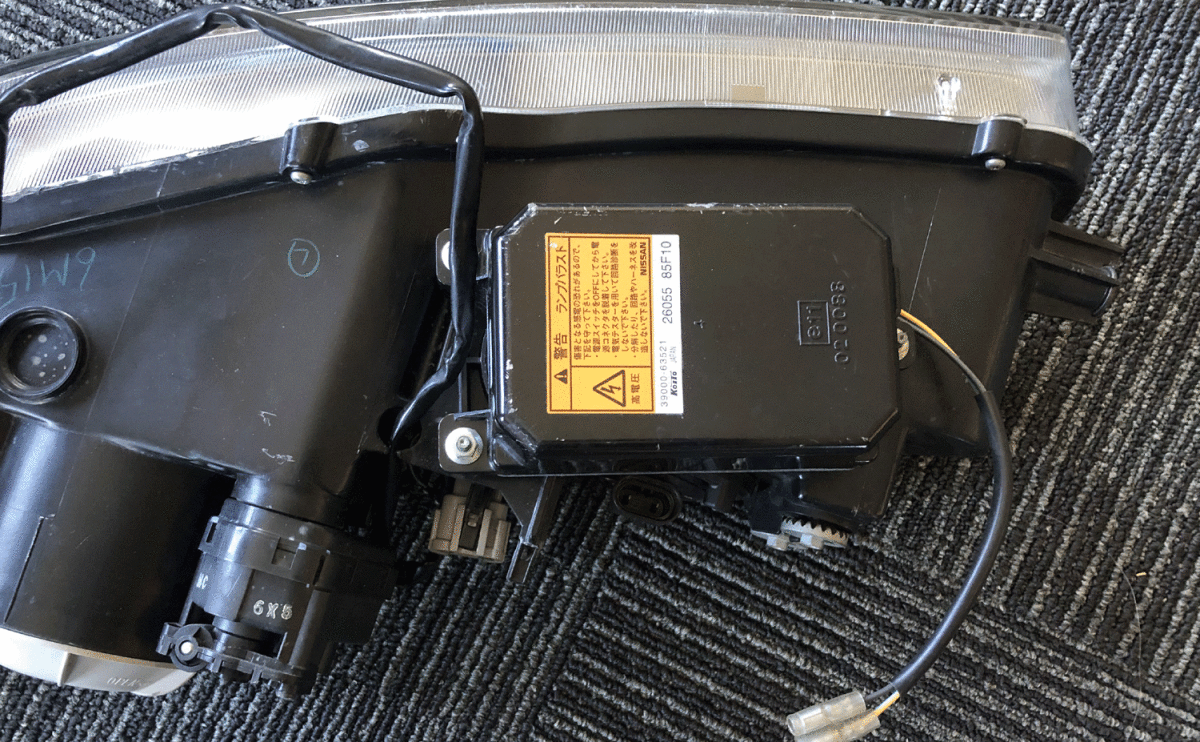 S15 シルビア 純正 HID ヘッドライト RH バラスト付◇右側 運転席側