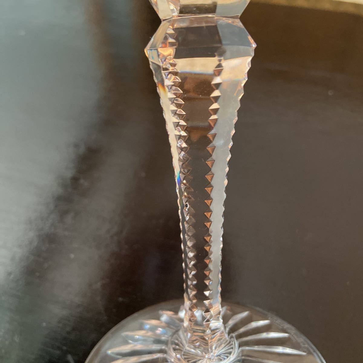 val saint lambert ヴァル サン ランベール クリスタル ガラス グラス 置物 ワイングラス ペア 美品 ベルギー王室 アンティーク の画像6