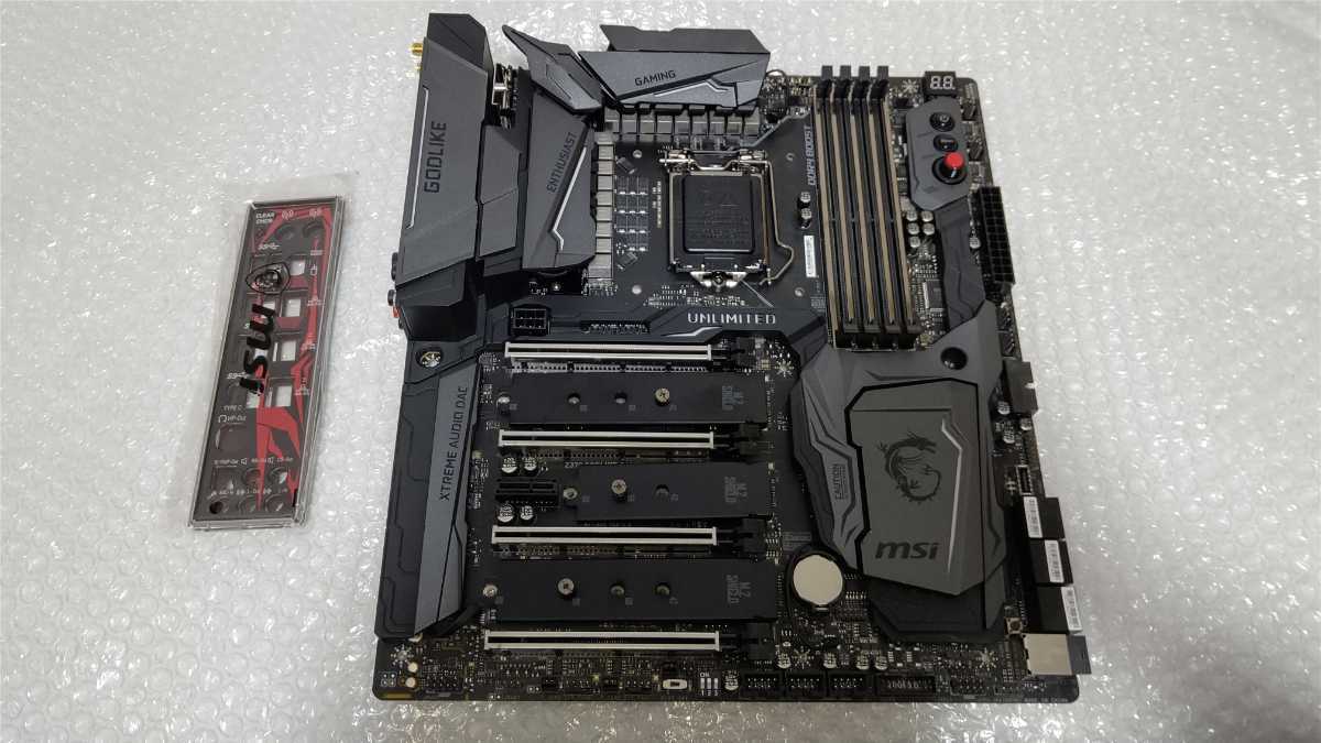 美品 MSI MEG Z370 GODLIKE 最新BIOS更新済み E-ATX マザーボード