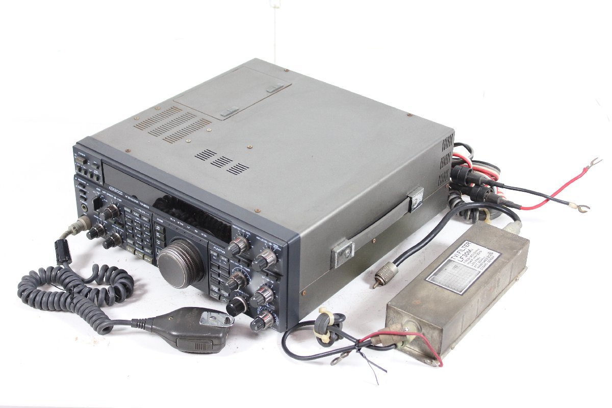通電可 受信未確認 Kenwood TS-850S HF トランシーバー 無線機 TVI 電波障害対策 LF30MA フィルター付き ケンウッド 【ジャンク品】
