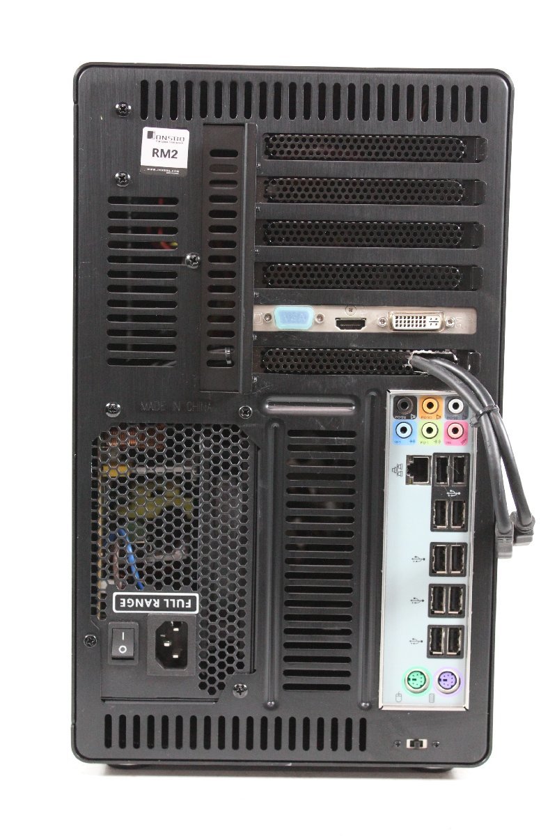 〇 JONSBO RM2 自作PC intel Core i5 680 3.6GHz SSD 80GB + 300GB win7 MicroATX アルミ 黒 【ジャンク品】_画像10