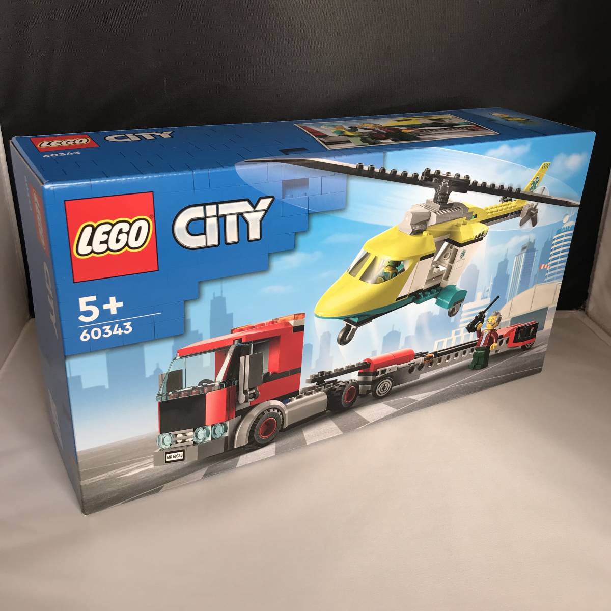 【送料無料】【匿名配送】【新品】レゴ(LEGO) シティ レスキューヘリコプター輸送トラック 60343_画像1