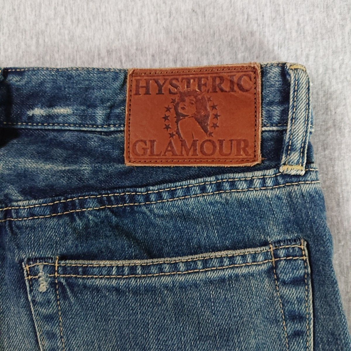 HYSTERIC GLAMOUR ペイント デニム  W29 赤耳 SP加工 COLLAGE pt