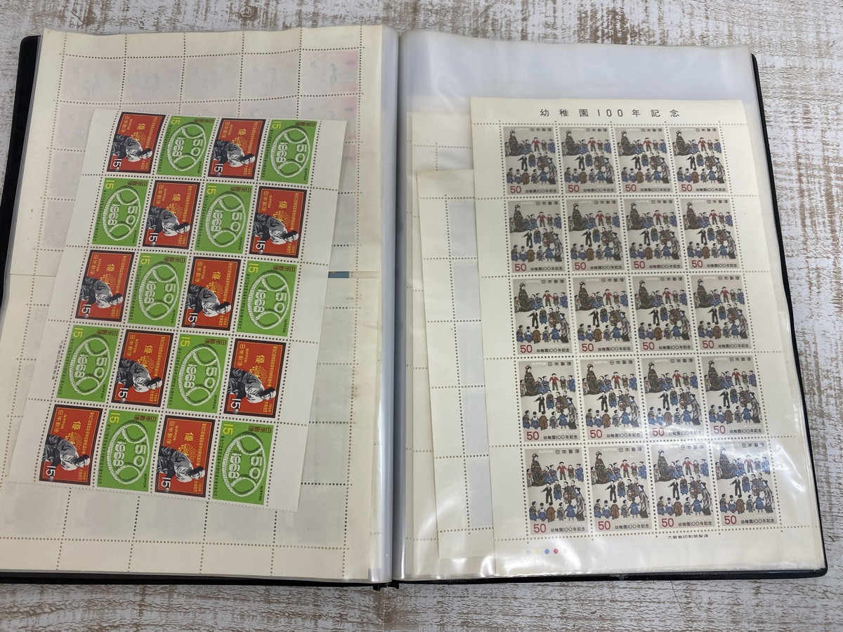 ★a-161 日本切手 記念切手 シート 100年記念切手シリーズ 合計33,800円分 未使用切手 コレクションの画像1