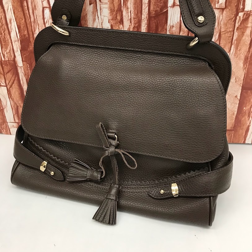新品即決 MAXMARA ハンドバッグ トートバッグ レザー ブラウン 茶色