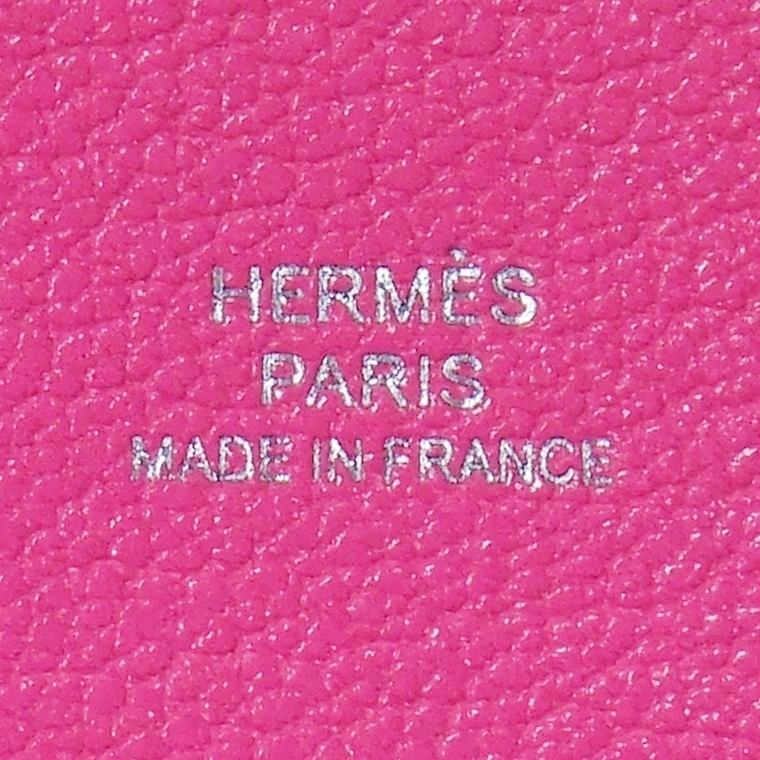 エルメス バスティア ローズポップ 小銭入れ 財布 シェーブル シャムキラ HERMES BASTIA ROSE POP CHEVRE CHAMKILA