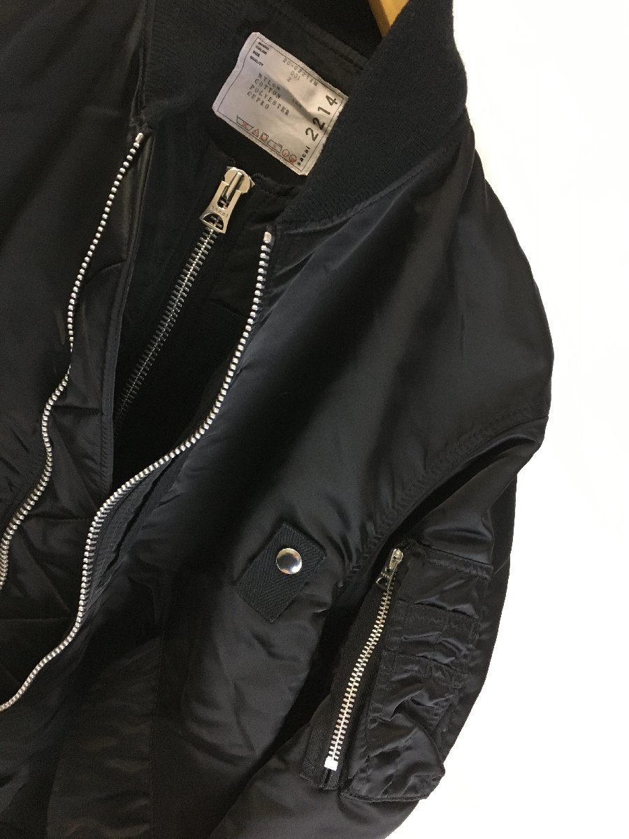 サカイ SACAI FABRIC COMBO MA-1 ボンバー ジャケット www.sanagustin