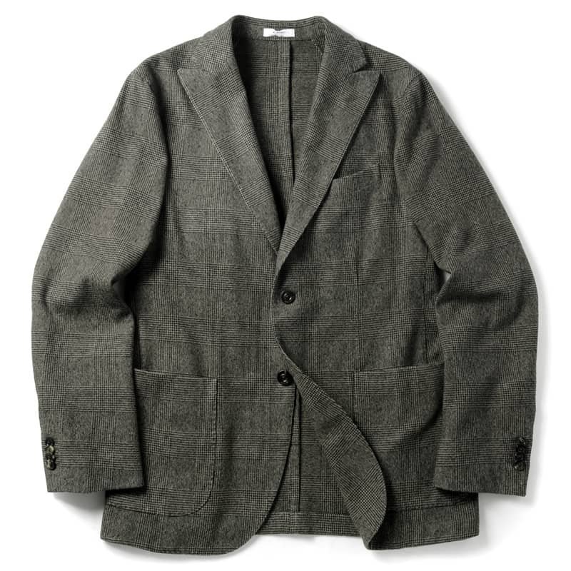 ◆【BOGLIOLI(ボリオリ)/秋冬/ウールカシミヤグレンチェック柄2Bアンコンジャケット(K.JACKET)】[bgl2280061-48]_画像1