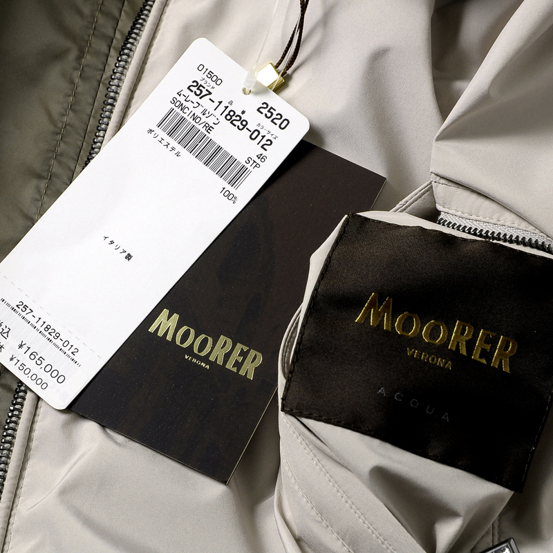 MOORER ムーレー /春物/撥水加工高密度ポリエステルリバーシブル