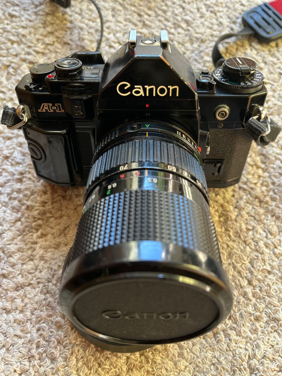 Canon A-1 : 35-70mm/200mmズーム/ストロボ/備品一式