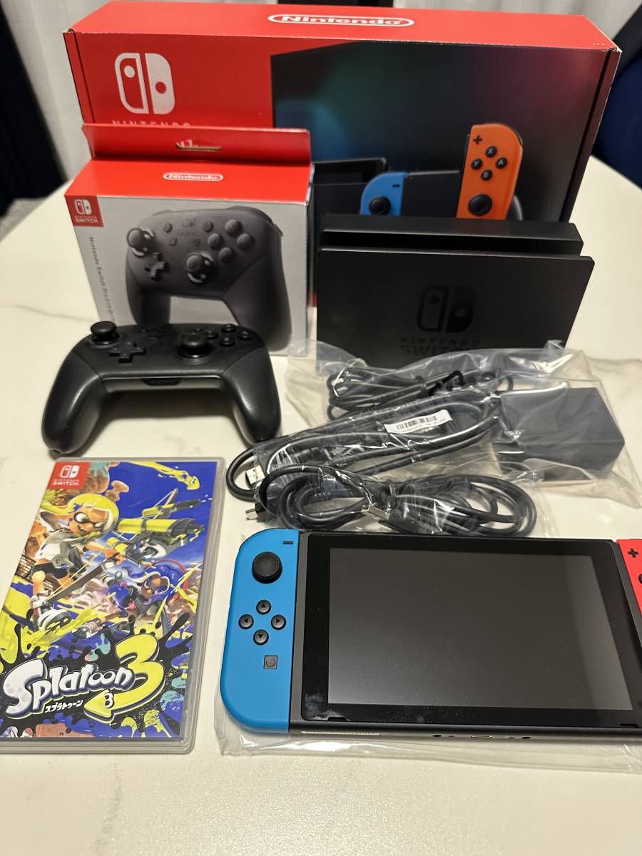 オックスフォードブルー 【美品】新型Nintendo Switch スプラトゥーン3