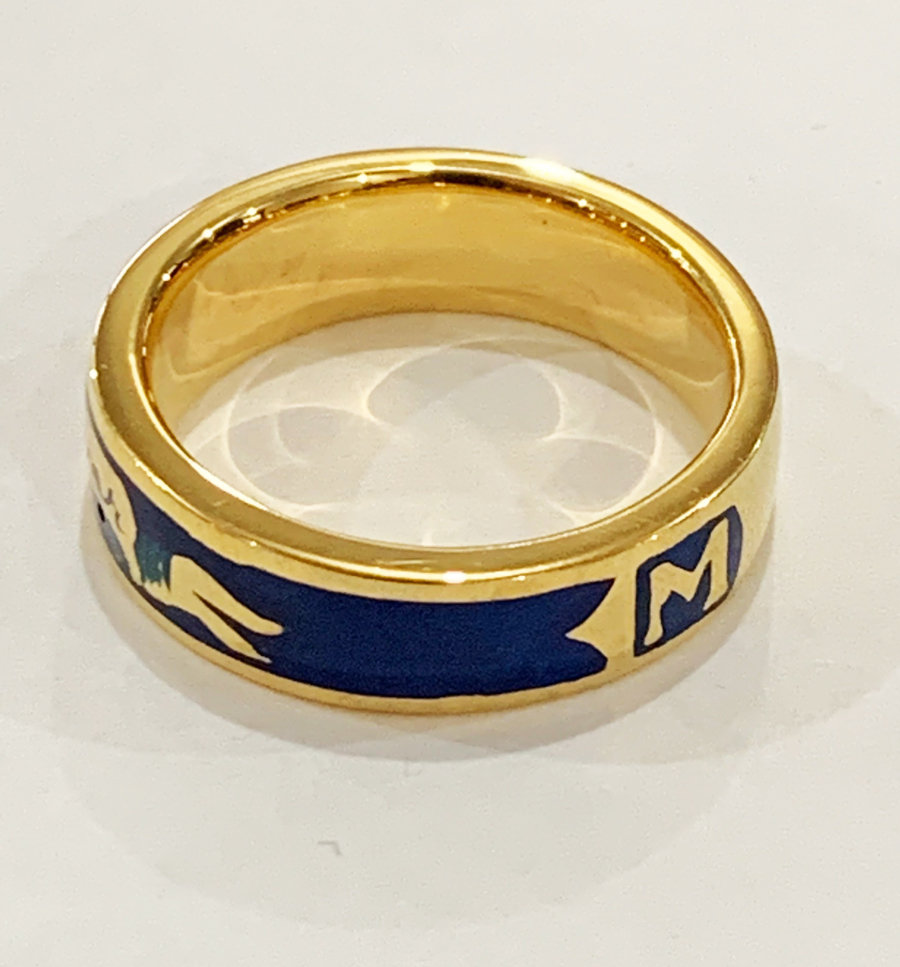 SAHRIVAR（シャフリーヴァル）Enameled Ring（Brass×18K Plating） 21号