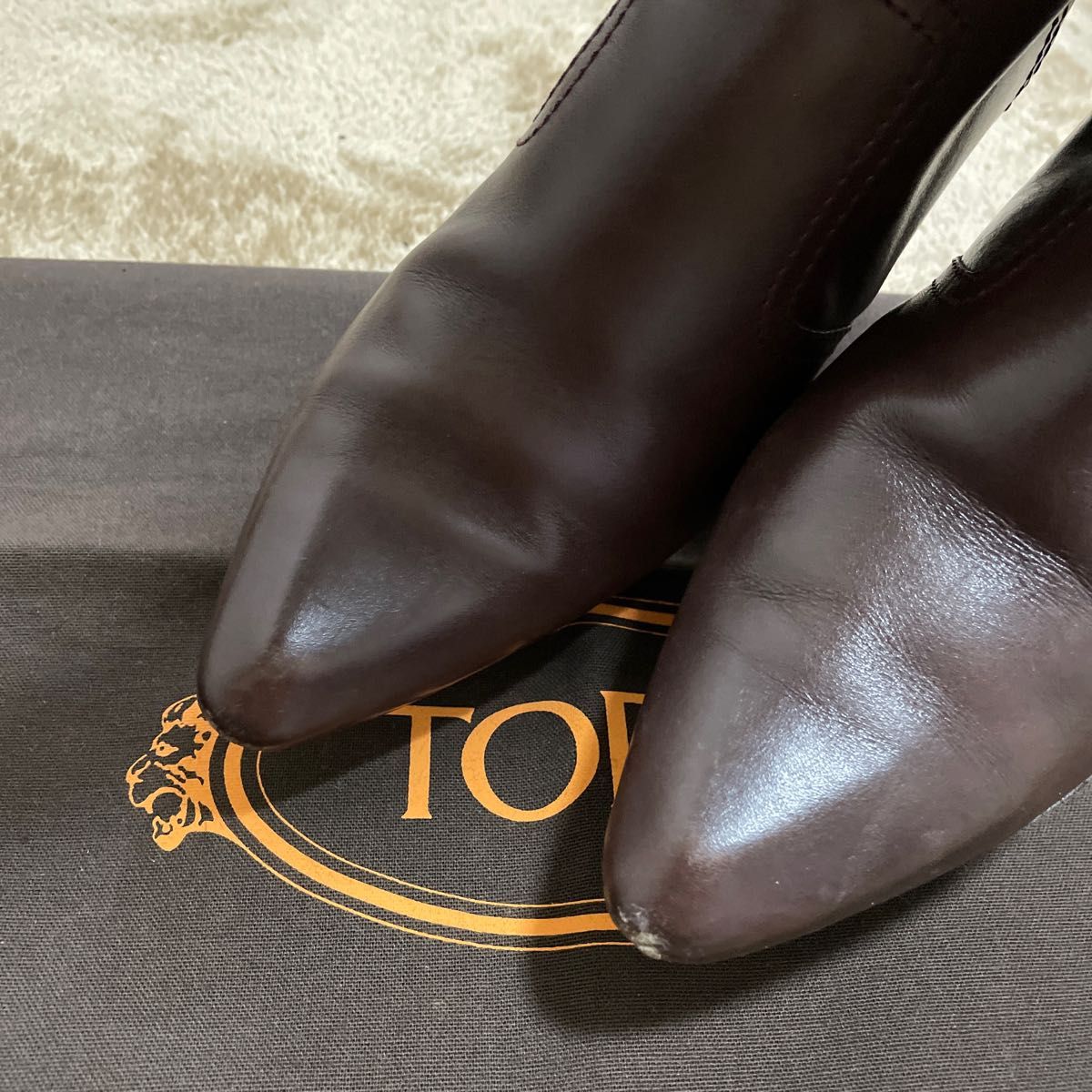 TOD'S トッズ　ロングブーツ　ダークブラウン　35