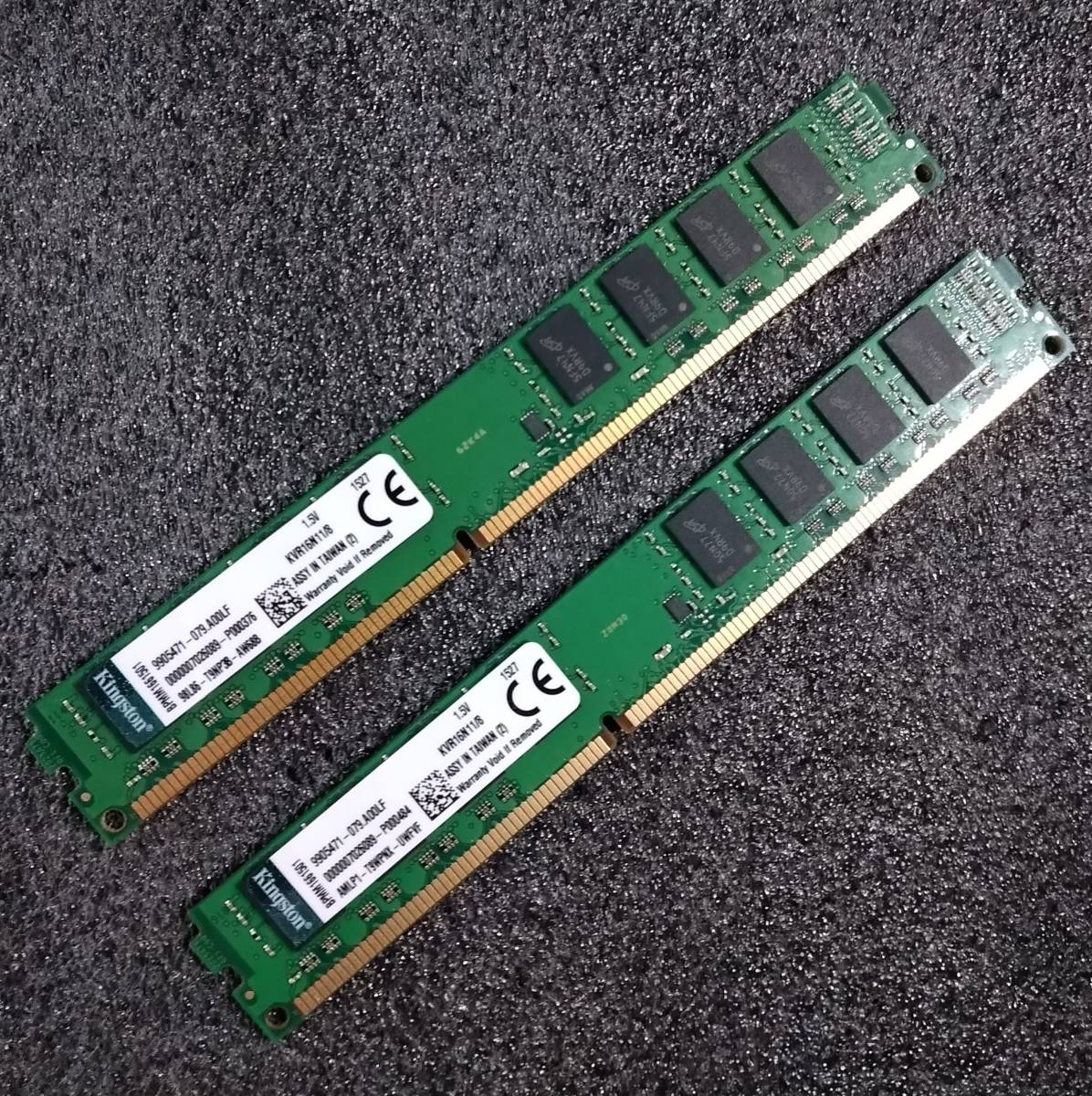 大人女性の 【中古】DDR3メモリ 16GB(8GB2枚組) Kingston KVR16N11/8