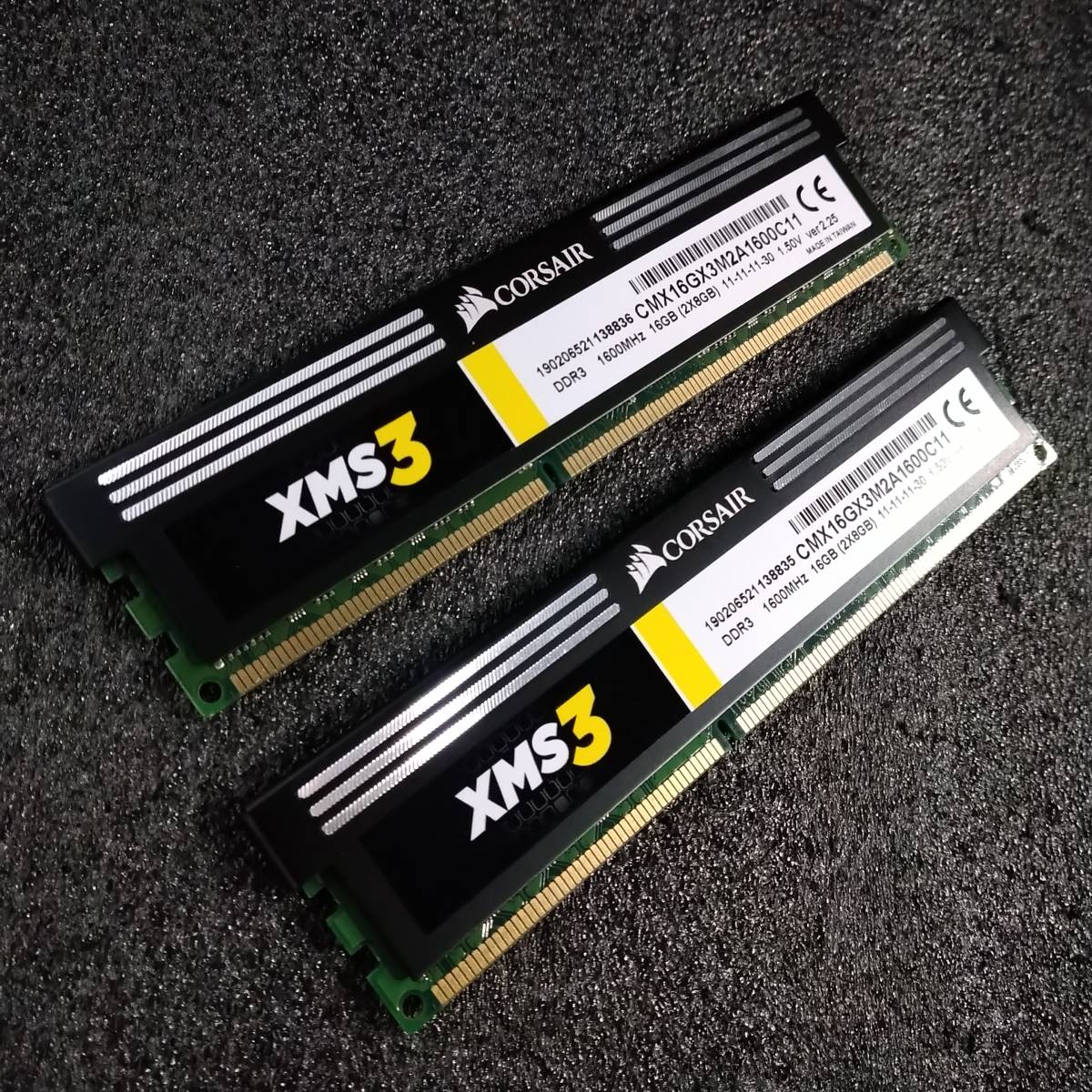 【中古】DDR3メモリ 16GB(8GB2枚組) Corsair XMS CMX16GX3M2A1600C11 [DDR3-1600 PC3-12800]_画像4