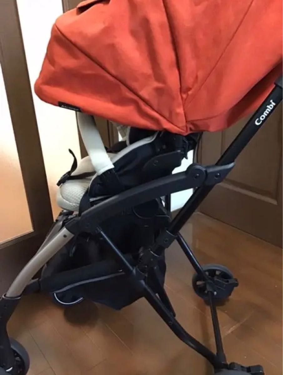 美品 combi ベビーカー AttO type-C アルティメットオレンジ