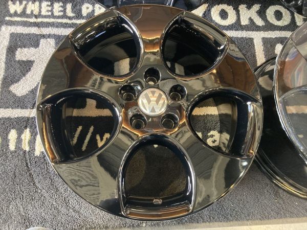 ◆仕上げ済み◆ホイールのみ4本セット!フォルクスワーゲン純正 ゴルフ5 ゴルフV GTI 7.5J ET51 VW 1K0 601 025 BB ヴァリアント トゥーラン_画像2