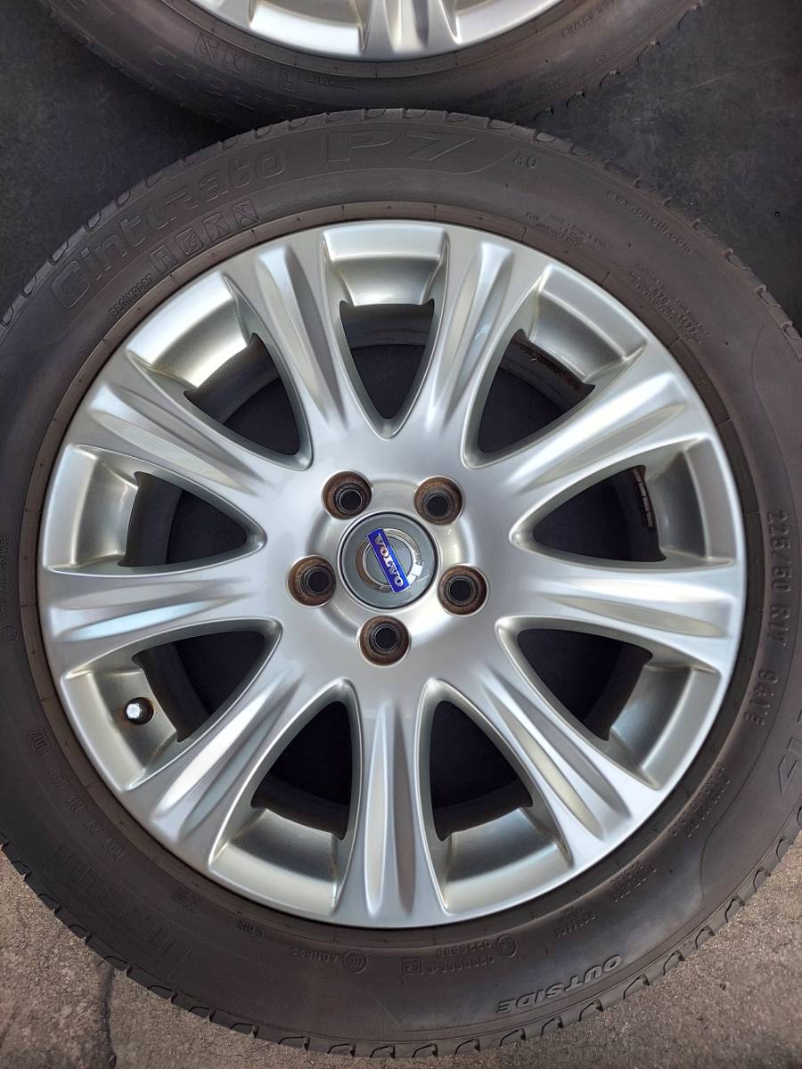 ボルボ純正 17インチ 17×7J +50 5H PCD108 タイヤ 225/50R17 2017年製