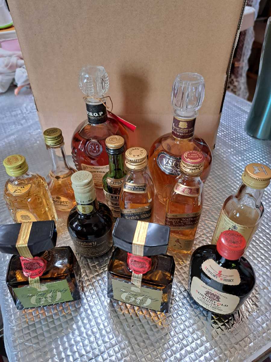 ヤフオク! - 未開封未使用。SUNTORY サントリー ブランデー ミニ...