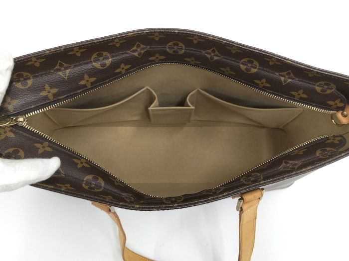 LOUIS VUITTON ルコ トートバッグ モノグラム レザー ブラウン M51155