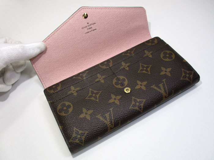 LOUIS VUITTON ポルトフォイユ サラ 二つ折り長財布 モノグラム ローズ