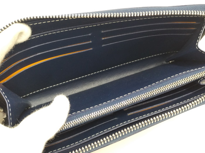 GOYARD マティニョン ラウンドファスナー長財布 ヘリボーン レザー