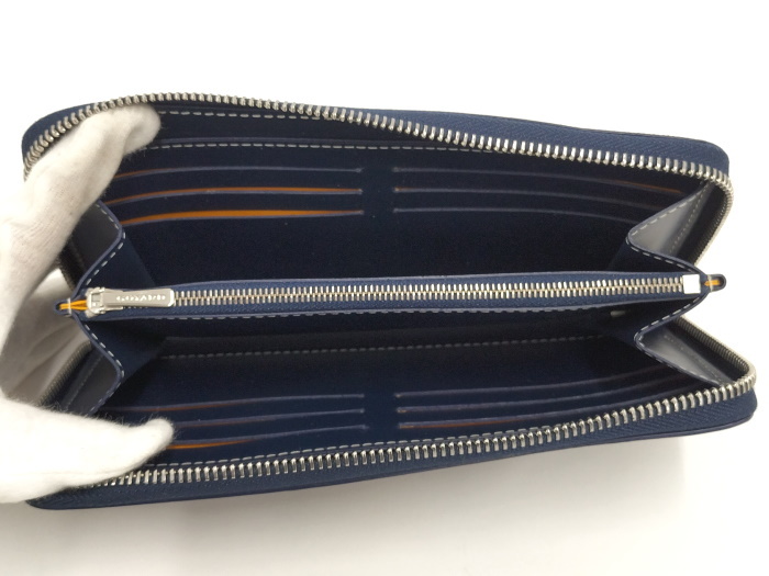 GOYARD マティニョン ラウンドファスナー長財布 ヘリボーン レザー