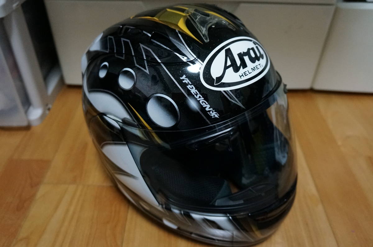爆売り Araiヘルメット 原田哲也レプリカ size.S escribaniarodriguez