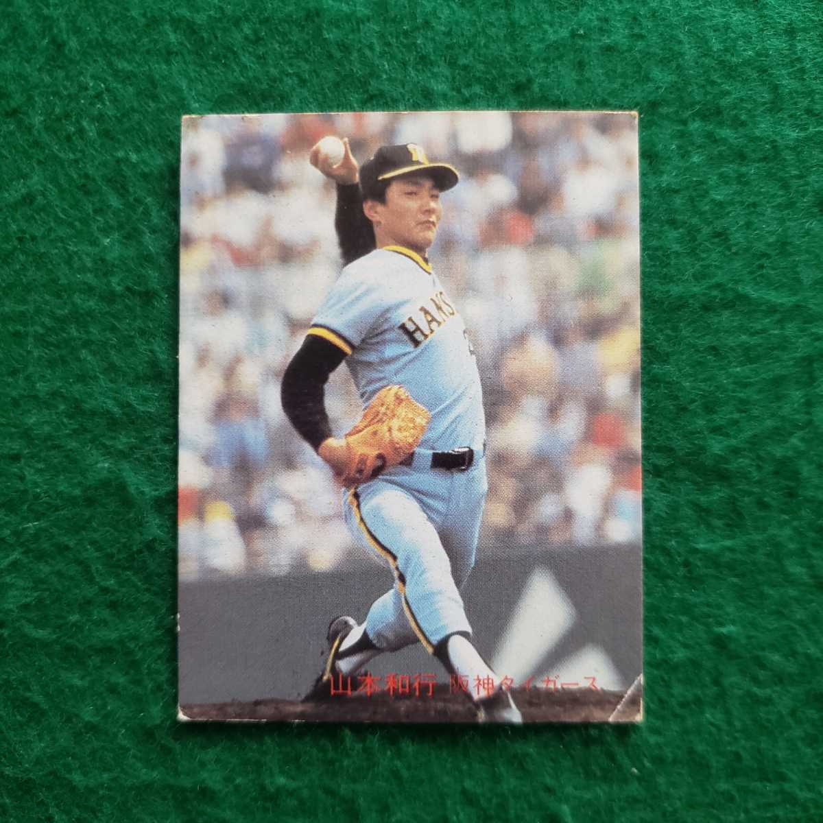 カルビー　1982年プロ野球カード　No.82　阪神タイガース 山本和行 選手　(82年)　_画像1