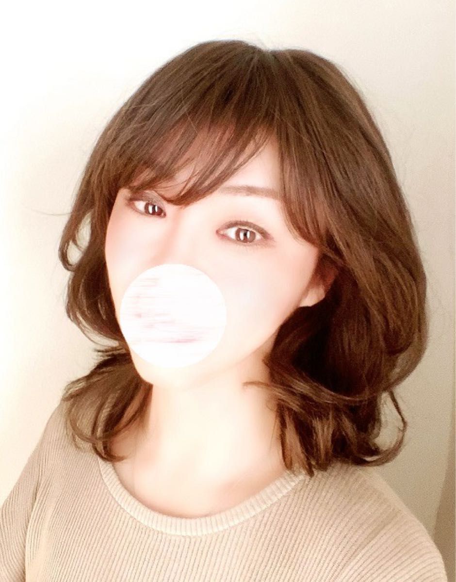 銀座サロン KAZUE WIG キューティーミディアム マロンブラウン