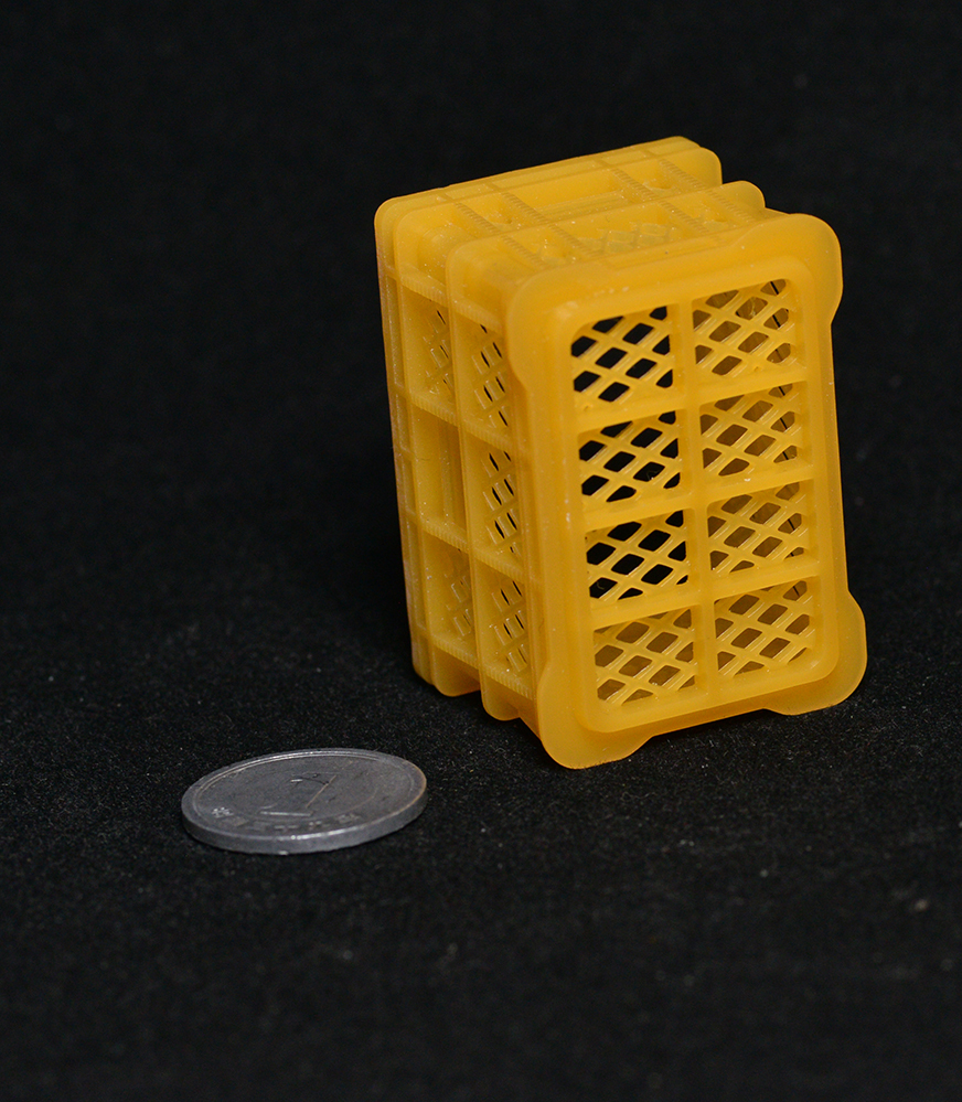 1/12 mandarin orange box 3D printer output parts ( collection container mesh container geo llama miniature doll house )3