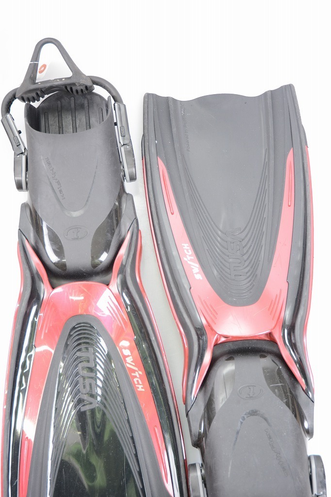 TUSAtsusa diving fins SWITCH HyFlex black / red MDR S size [Fin-221130ST]
