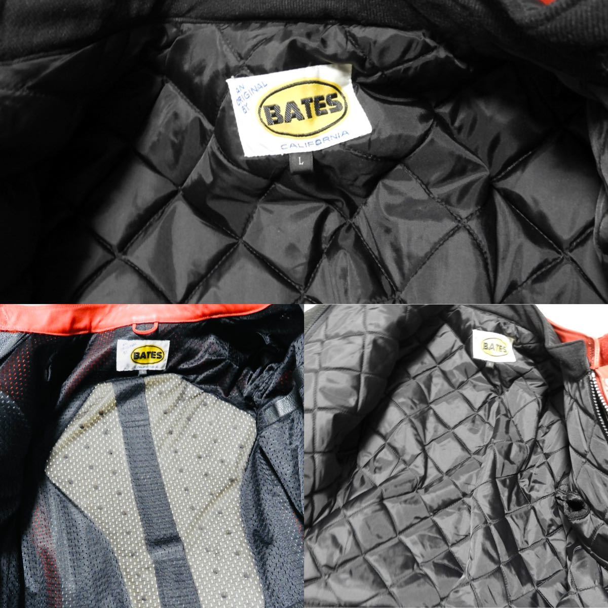BATES レーシングスーツ 革ジャン レザー ツナギ Lサイズ 希少 BATES レーシングスーツ 革ジャン レザー ツナギ Lサイズ 希少