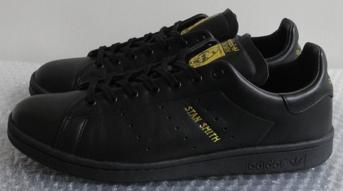 スタンスミス リコン 2020年製 JP27.5cm FZ5467 天然皮革 生産終了 adidas stansmith recon リーコン 黒 本革 アディダス オールブラック_画像1