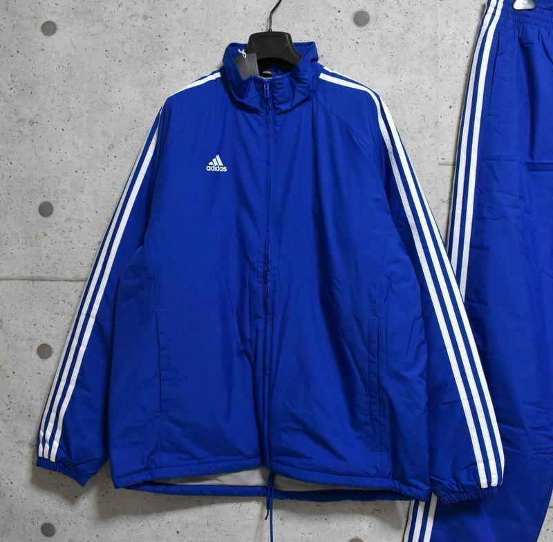 セール・キャンペーン 送料無料】新品 adidas 中綿入りナイロンジャージ 上下セット L アディダス