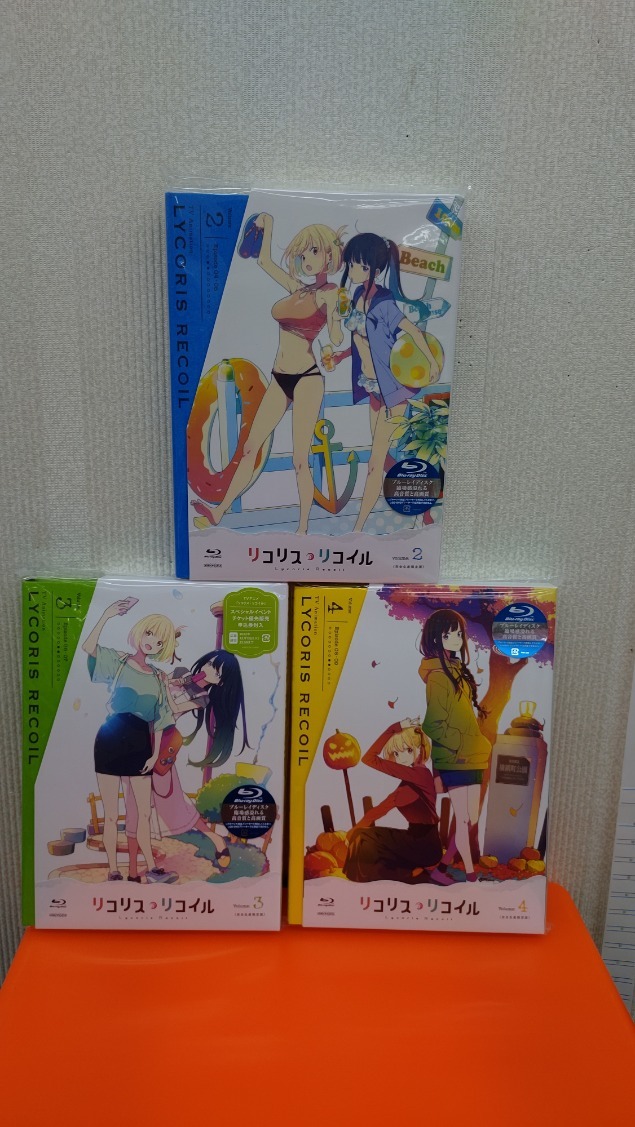 Blu-ray リコリス・リコイル LYCORIS RECOIL Volume 2-4 完全生産限定