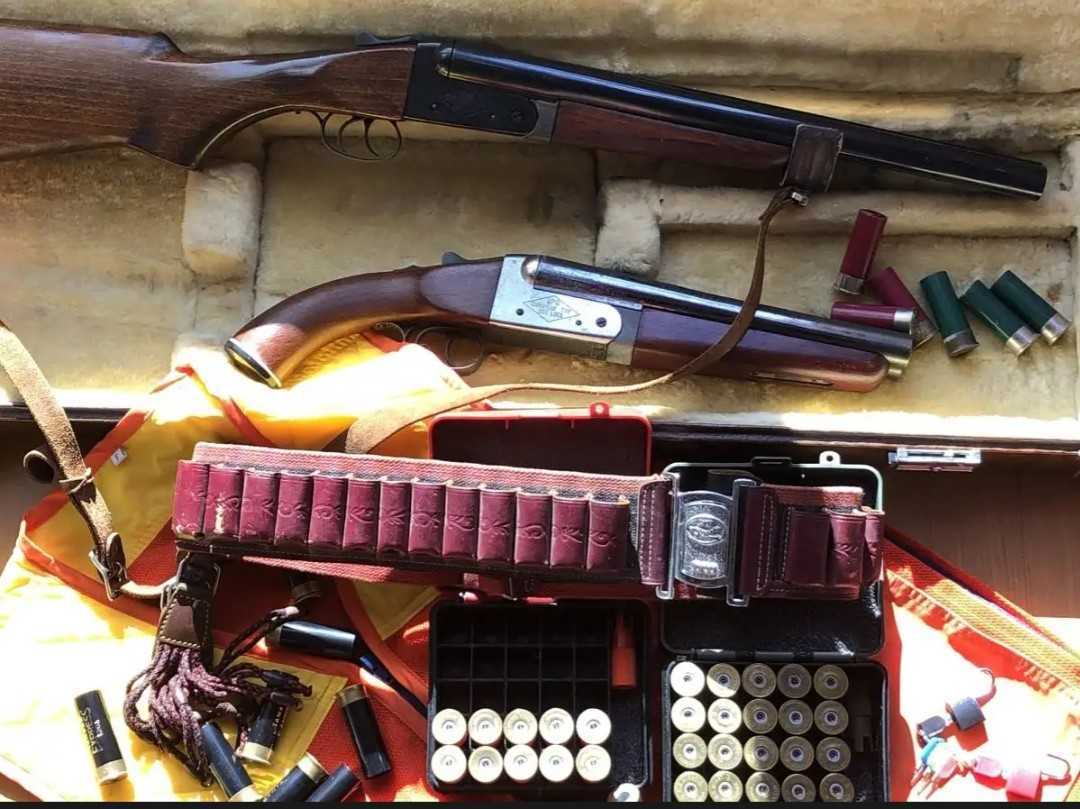 ハドソン産業水平二連ロングバレルタイプ用木製銃床&木製先台
