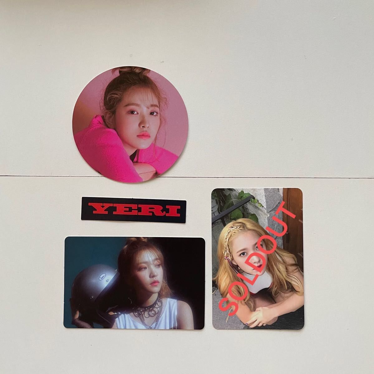 3点セット redvelvet イェリ トレカ 写真 レドベル ポイント消化 パルガンマ yeri kpop グッズ 推し活 可愛