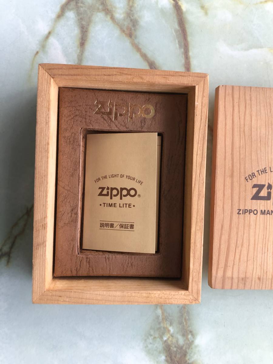 zippo 時計付きジッポー 木箱 空ケース 説明書 本体なし コレクション 