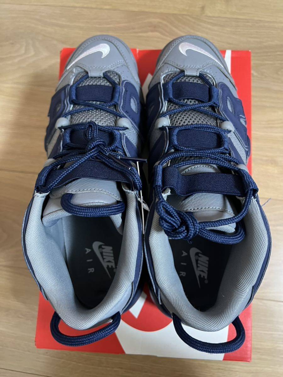 NIKE AIR MORE UPTEMPO COOL GREY&MIDNIGHT NAVY エアモアアップテンポ_画像3