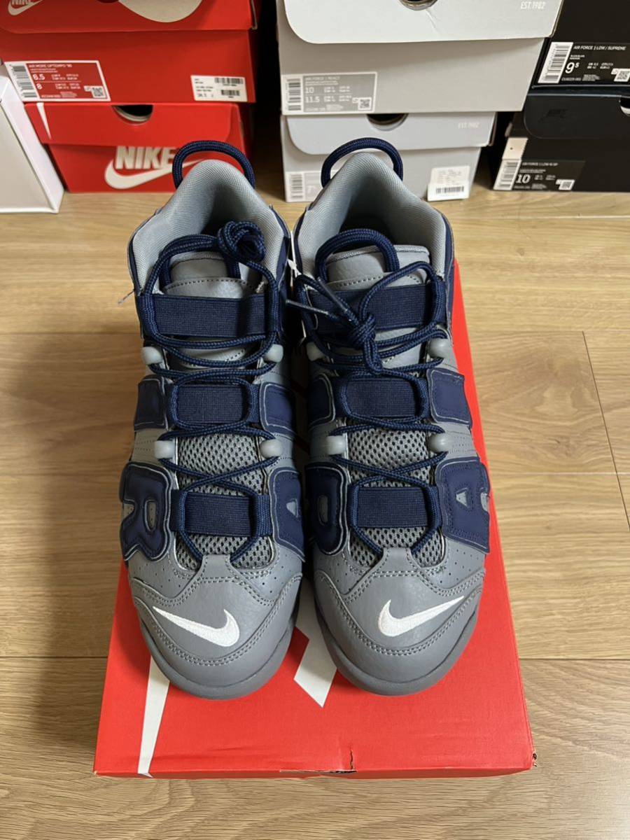 NIKE AIR MORE UPTEMPO COOL GREY&MIDNIGHT NAVY エアモアアップテンポ_画像2