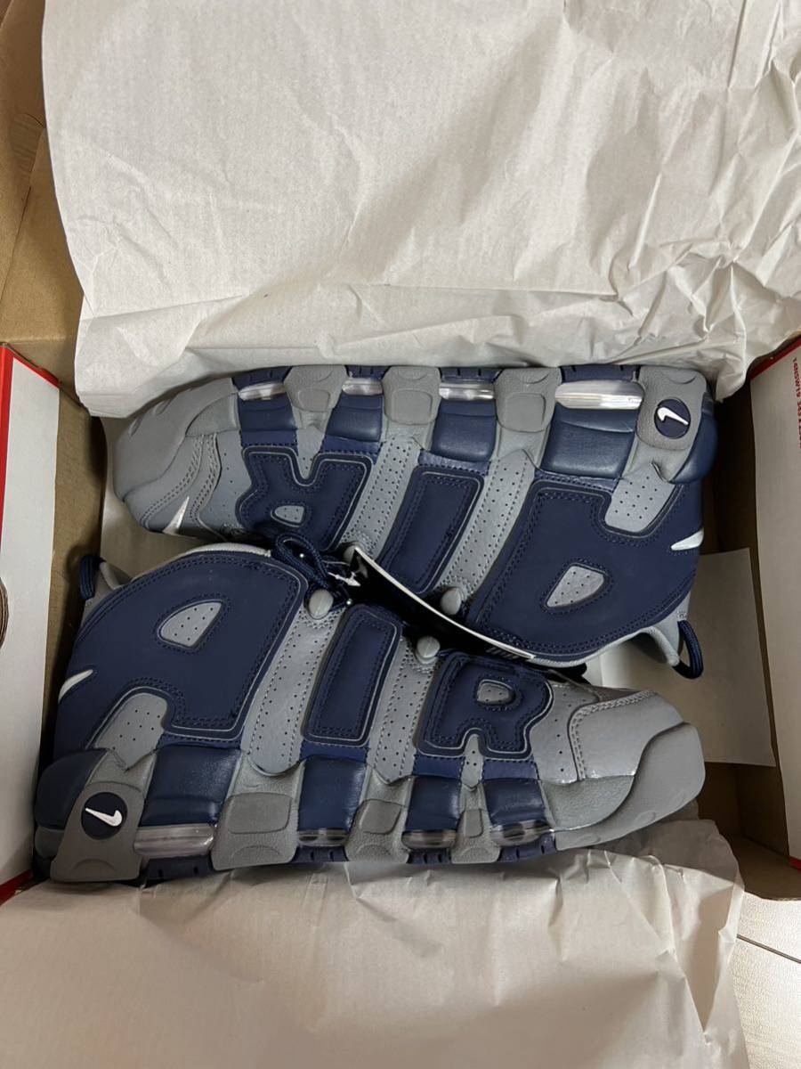 NIKE AIR MORE UPTEMPO COOL GREY&MIDNIGHT NAVY エアモアアップテンポ_画像8