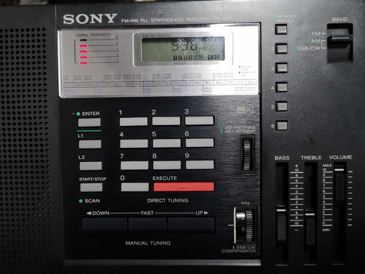 SONY ICF-2001 シンセサイザーレシーバー ラジオ ジャンク扱い SONY ICF-2001 シンセサイザーレシーバー ラジオ ジャンク扱い