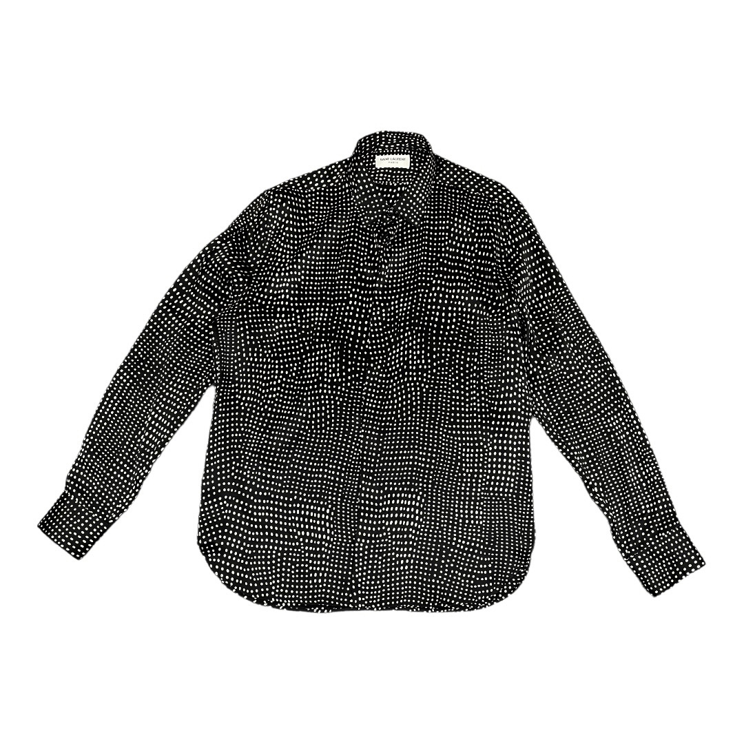 国内正規 美品 ○ SAINT LAURENT PARIS 20SS Silk Dot Shirt シルク