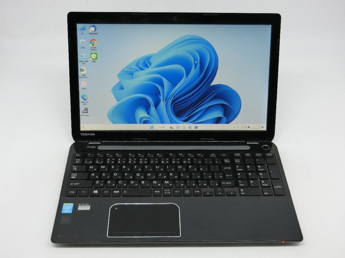 最新Win11Pro/カメラ内蔵/中古/15.6型/ノートPC/爆速SSD256/8GB/4世代i3/TOSHIBA T554/45LB MSoffice2021proPlus搭載 新品無線マウス