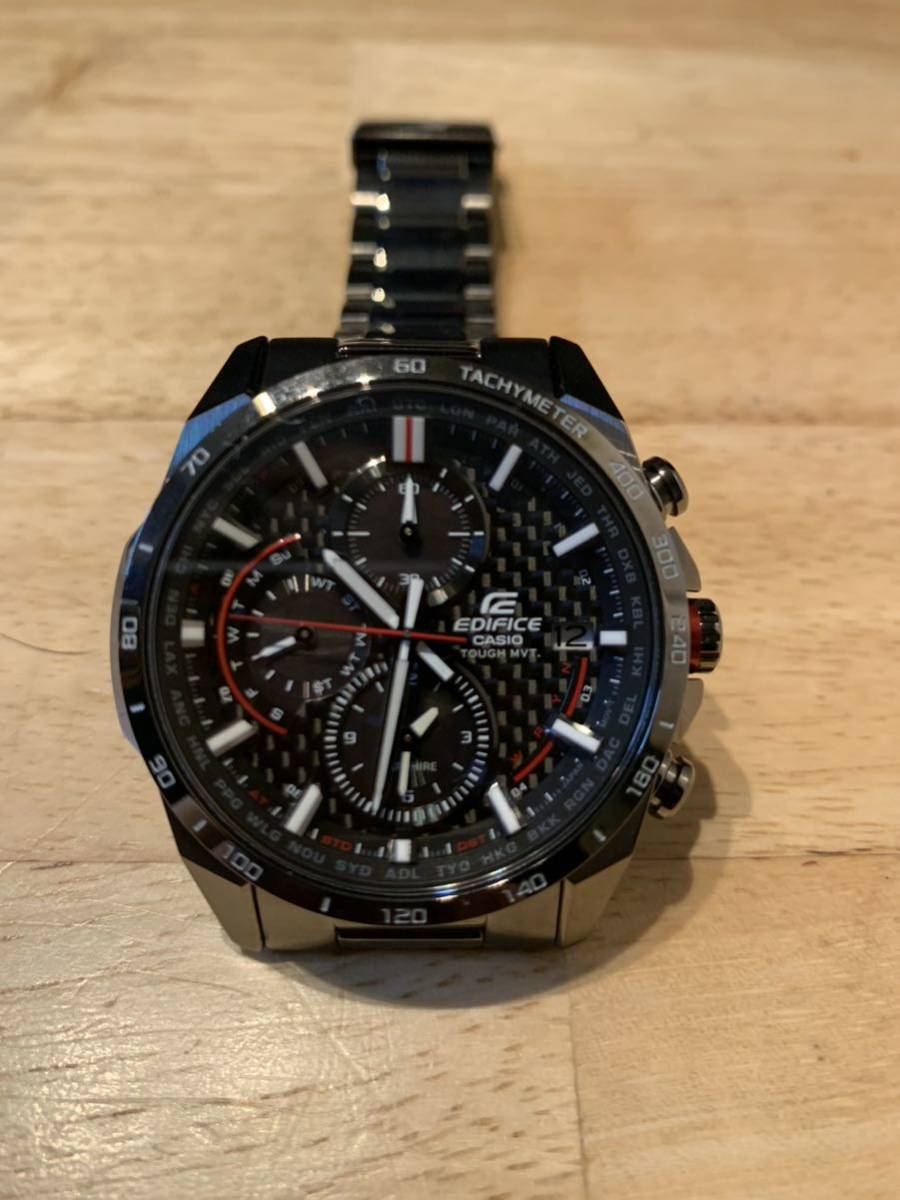 CASIO カシオ EDIFICE エディフィス 初カーボンダイアル電波ソーラー