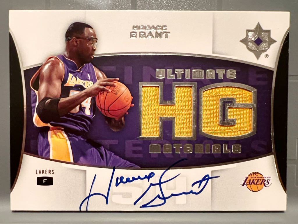 最高級版直書 Auto Jersey 07 Ultimate Horace Grant ホーレス・グラント NBA サイン バスケ Lakers Panini All-star All-defensive 4T優勝